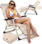 Sofotel Összecsukható kerti nyugágy párnával Sofotel ChillWell bézs (286404)