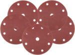 NEO TOOLS Шлифовъчни дискове 150 mm, P80, 5 бр. , с 9 отвора за 04-721 08-992 (08-992)