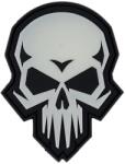 101 Inc Patch 101 Inc. 3D PVC Psycho Skull Glow In The Dark