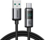 JOYROOM S-A16 Pro Prism Series 66W USB-A - USB-C kábel kijelzővel 1, 2m - Fekete (S-A16-PRO-AC)