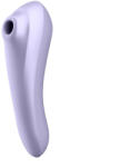Satisfyer Léghullámos csiklóizgató és G-pont vibrátor, Satisfyer, Dual Pleasure, 16-20 cm, lila, app-vezérelt, akkumulátoros, vízálló
