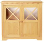 Støraa Natúr színű borovi fenyő tálalószekrény 95x35 cm Lisa - Støraa