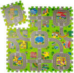 Relaxdays Város mintájú puzzle szőnyeg gyerekeknek 10031431