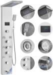 VEVOR Vízenergiás LED zuhanypanel eső- és vízesés zuhany, 8 testmasszázs fúvóka rozsdamentes acél falra szerelhető (FTYS6CS2MSDPKUG3WV9)