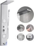 VEVOR Zuhanypanel 1345 mm magas rozsdamentes acél zuhanyoszlop eső- és vízesés zuhannyal, 2 testfúvókával (FTYS304BXG5CL8F9L001V0)