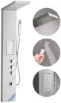 VEVOR Zuhanypanel 1345 mm szálcsiszolt rozsdamentes acél zuhanyoszlop esőztető zuhannyal (FTYS304BXG3CM8629001V0)