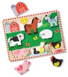 Spin Master Melissa &, Doug: Puzzle cu animale - Fermă - Spin Master (6075356/20155922) Puzzle