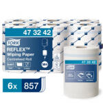 Tork Reflex törlőpapír, belsőmagos M4 1 rétegű, fehér, 6x300m SCA473242 (SCA473242)