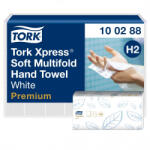 Tork Premium Xpress Multifod hajtogatott kéztörlő, soft H2 2 rétegű, fehér, 21x110lap SCA100288 (SCA100288)