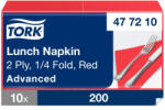 Tork Lunch éttermi szalvéta Advanced piros 2 rétegű, 33x33 SCA477210 (SCA477210)