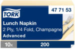 Tork Advanced Lunch éttermi szalvéta, 2 rétegű, pezsgő, 33x33 SCA477153 (SCA477153)