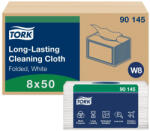 Tork többször használható hajtogatott kéztörlő, W8 1 rétegű, fehér, 50 lap, SCA90145 (SCA90145)