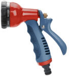 Extol pisztolyos szórófej, locsoló, fém + műanyag, 8 féle sugár, kuplung csatlakozós (8876452) - lubeka-kert