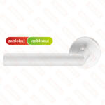 METAL-BUD NOVA SMART ajtókilincs kerek rozettás rozsdamentes acél - BALOS, Csak kilincs felső rozettán (25-MB-NOVOSLL-50-K)