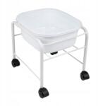 Activeshop Pedikűr Zuhanytálca Láb Gurulós Egyenes Váz Nappaliba Fehér (131510)