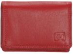 Double-D Piros kis bőr pénztárca " Merry" (P02C1414-017-red)