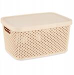  Műanyag kosár fedővel, tároló, 3, 5 l (86638ar)