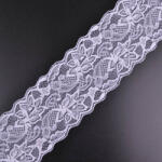 Takoy Dantelă elastică de 8 cm albă