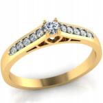 Angel gold Finom Arany Eljegyzési Gyűrű 585