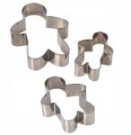 Home Styling Collection Sütemény Lyukasztók Karácsonyi Formák Fém Emberkék 3 Db (C80201810 -gingerman)