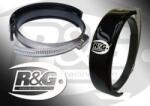 R&G RACING kipufogóvédő kör alakú dobhoz Ø140-165mm fekete R&G RACING Vázak, idomok, kiegészítők Védőelemek Kipufogó védők