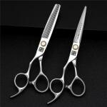  Balkezes Hajvágó és Ritkító olló -Szett- 6.0 Japán Samurai 440C Siccors-38246494876 / 87632741373