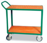  A1 asztalkocsi 200 kg teherbírással fa tálcákkal (A1)