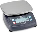 KERN FPE 6K-3M (6kg/2g) digitális asztali mérleg ellenőrző mérés, darabszámlálás, adapter, hitelesíthető (FPE 6K-3M)