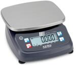 KERN & SOHN FPE 15K-3M (15kg/0, 005kg) digitális asztali mérleg ellenőrző mérés, darabszámlálás, adapter, hitelesíthető (FPE 15K-3M)