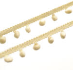 Takoy Paszomány bojttal 1cm ekrü színben / 18, 5m