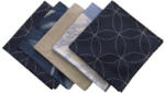  Textil Szalvéta csomag - 5db-os / Kék színű alapon mintákkal