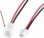  JST-GH 1.25 csatlakozó, 2 pin, 20cm, szerelt apa (1.25mm, micro, lengő) (T28985)