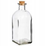 Vivalto Üvegpalack Gyümölcslé dugóval dekoratív üvegpalack 0, 75l 750ml (79887)