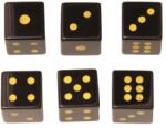  zaruri din Onix Negru cub 15x15 mm cadou cu semnificatie energetica 1 buc