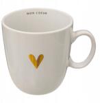 Secret De Gourmet Kerámia Bögre Szívecskékkel, Fehér, Floral, 300 ML, Secret De Gourmet (196337)