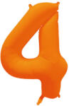 riethmüller Számos lufi 34" 86cm óriás neon narancssárga szám, számjegy 4-es, (LUFI302726)