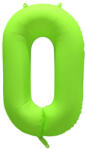 riethmüller Számos lufi 34" 86cm óriás neon Zöld szám, számjegy 0, (LUFI363145)