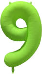 riethmüller Számos lufi 34" 86cm óriás neon Zöld szám, számjegy 9-es, (LUFI846361)