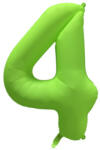 riethmüller Számos lufi 34" 86cm óriás neon Zöld szám, számjegy 4-es, (LUFI770148)