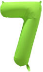 riethmüller Számos lufi 34" 86cm óriás neon Zöld szám, számjegy 7-es, (LUFI127449)