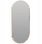Home Styling Collection Ovális Alumínium Tükör 30X60 CM Akasztóval Világosbarna (FL2800230)