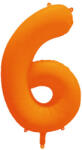 riethmüller Számos lufi 34" 86cm óriás neon narancssárga szám, számjegy 6-os, (LUFI437173)