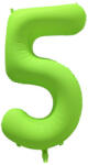 riethmüller Számos lufi 34" 86cm óriás neon Zöld szám, számjegy 5-ös, (LUFI572752)