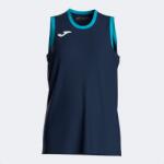 Joma CANCHA SLEEVELESS SHIRT kosárlabda mez sötét tengerészkék-türkiz 2XS
