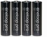Panasonic 4x Aa Panasonic Eneloop 2550 mAh R6 Pro akkumulátor (BK-3HCDE/4BE)