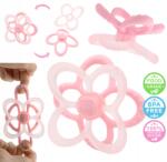 SafeTeddy Szilikon rágóka érzékszervi virág fogzáshoz nyugtató SafeTeddy (ST-1404)