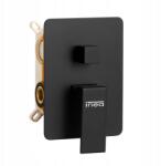 Inea Fekete Falba Építhető Szett, Fekete Zuhanycsaptelep, Falba Építhető, Matt Inea (MP20222 Czarny mat mieszalnik podtynkowy)