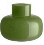  Dekorációs Váza Festett Üvegből 16 CM Zöld Átmérő 19 CM (650821-TMR)