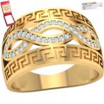 Angel gold Széles Arany Gyűrű Görög Arany Mintával 585