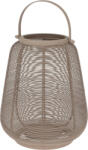 Home Styling Collection Lampion Gyertyatartó Fogantyúval Bézs Fém Zseblámpa 16, 5x19 cm (A98809130)